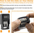 ZIGEL D10 Office Date Stamp - Self Inking Black Date Stamp