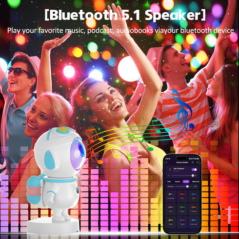 SICCOO 16 Apollo Star Galaxy Projector Night Light with Light Effects, Nebula Ceiling LED Lamp for Bedroom and Room