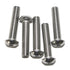 M5-0.8 x 30 mm Button Head Socket Cap Screws, Quantity 25 by Fullerkreg, Plastic Case
