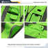 JKSafety Class 2 High Visibility Safety Vest 9 Pockets Zipper Front Reflective Strips 150-Green 4X-Large