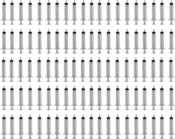 5ml Syringe Sterile with Luer Slip Tip, BH SUPPLIES - (No Needle) Individually Sealed, 100 Syringes