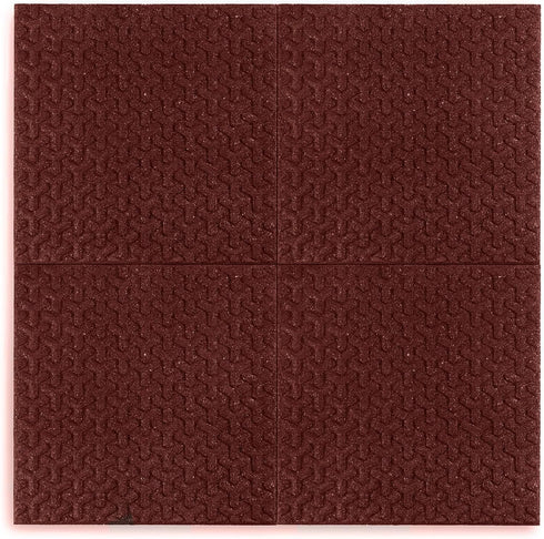 16 16 4 Playsafer Windmill Rubber Interlocking Tiles | X | Easy Install for Indoor and Outdoor Use (Red, Tiles)
