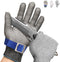 Schwer SlicePro ANSI A9 Cut Resistant Glove PR1706, Stainless Steel Mesh, Food Grade for Kitchen Cooking (L, 1 PCS)