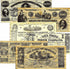 Historical Documents Set: 25 (Set Set Confederate Currency Replica Notes A, B, C, & D) - Civil War Era Currency Replica