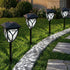 6500K IP65 6-Pack Ensenior Solar Lights Outdoor, LED Solar Garden Lights for Pathway Yard Patio Walkway Planter Walkway