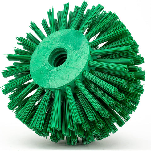 SPARTA Industrial Tank Brush Head, Drain Brush with 3/4" Thread Hole, 5 x 3.9 Inches, Green, Pack of 2