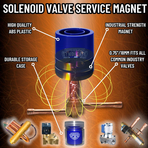 Two Pack Solenoid Magnet Tool with Case | Premium Solenoid Valve Tester for Troubleshooting