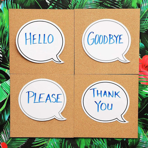 Juvale 48 Pack Dry Erase Speech Bubble Cutouts for Bulletin Boards, Classroom Teaching Supplies, Available in 2 Designs, Solid and Dotted Outline, Laminated Erasable (9 x 8 Inches) by Juvale