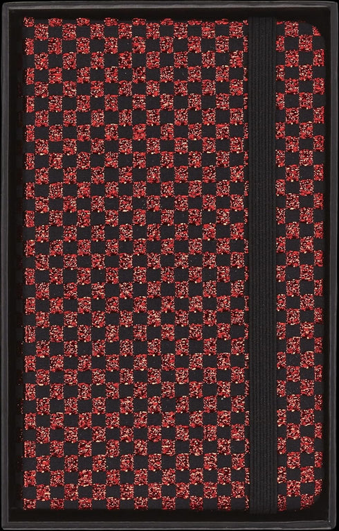 Moleskine Limited Edition Notebook, Holiday Shine Box, Extra Small, Metallic Red, Hard Cover