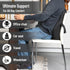 Chiropractor-Recommended, Mind Reader Air-Cloud Lumbar Cushion, Ergonomic Memory Foam Back Support Pillow for Office