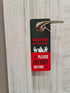 Meeting In Progress Do Not Disturb Door Hanger Sign, 2 Pack, Double Sided, Ideal for Offices and Online Sessions