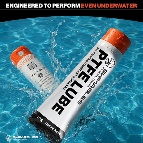 5oz 1 Pack Swimables PTFE Lube - PFAS-Free Food-Grade Ceramic PTFE Grease for Pool Equipment, Plumbing Fixtures, RV