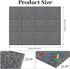 Large Office Cork Board Alternative, 47"x35", 12 Pack Felt Wall Tiles Self-Adhesive Safe Removable No Damage for Wall.