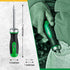 SK 7-in-1 Ratcheting Screwdriver, 216-P, 6 Bits (Phillips, Star, Slotted), 1 Nut Driver Size (1/4 Inch), S2 Steel,