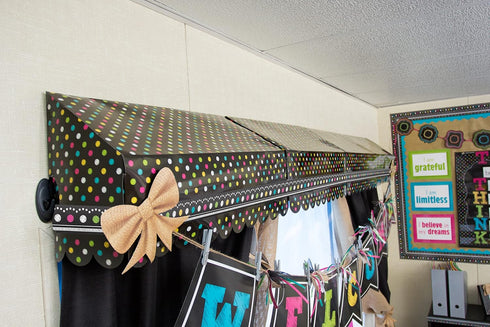 Teacher Chalkboard Brights Ribbon Runner