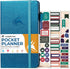 Clever Fox Pocket Planner Weekly – Undated Monthly Goal Planner, Mini Planner Perfect for Purse, 3.7x6.7" Mystic Blue