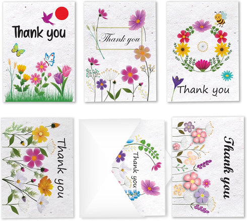 Parent seed paper greeting card (Thank You Card)