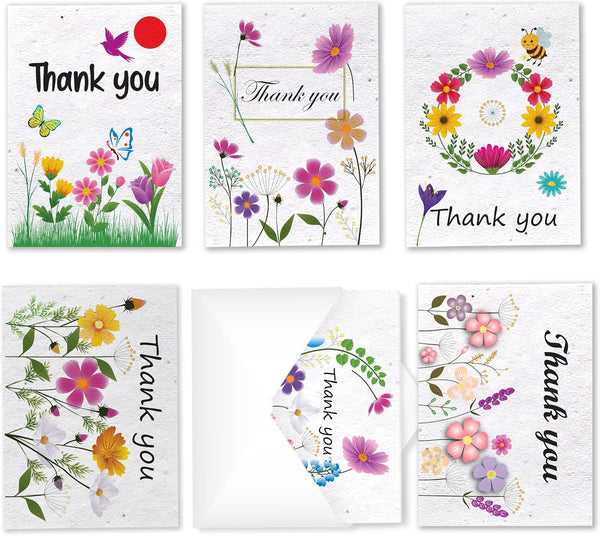 Parent seed paper greeting card (Thank You Card)