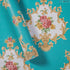 5482 Luxury Damask Peel and Stick Wallpaper 17.7" 9.8ft, Cyan Peony Floral Self Adhesive Decorative Paper