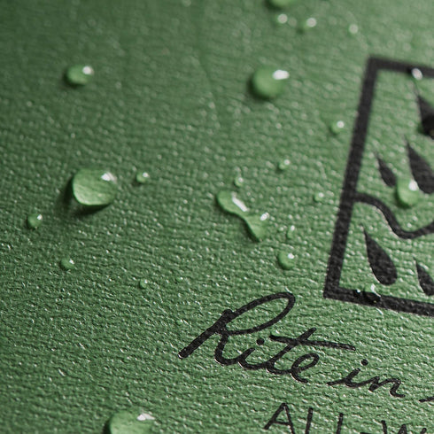 Rite in the Rain Weatherproof Hard Cover Notebook, 6.75" x 8.75", Green Cover, Universal Pattern