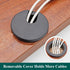 Litoexpe Black Desk Cord Grommets, 2 Inch Plastic Grommet Cable Hole Cover for Office Equipment