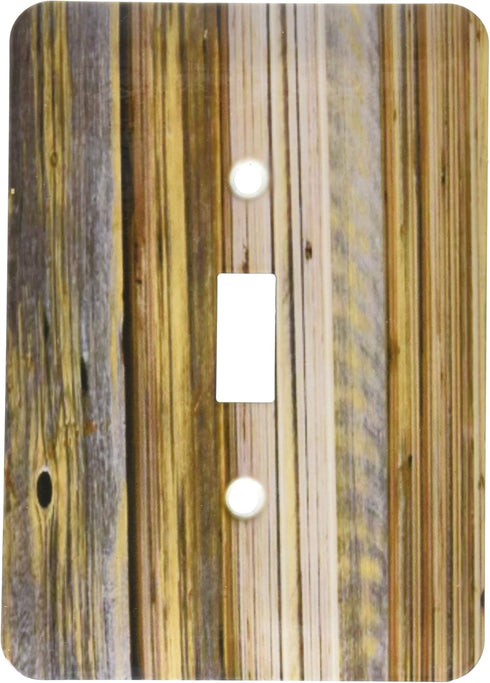 3dRose lsp_128661_1 Photo of Rustic Barnwood Light Switch Cover by 3dRose