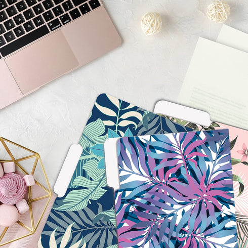 Better Office Products Decorative File Folders, 12 Pack, Heavyweight, 6 Unique Designs, Letter Size (9.5 x 11.5") with