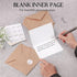 Wyltora 100 4x6 Inch, 100 120 Thank You Cards with Kraft Envelopes and Stickers, Minimalistic and Professional Looking