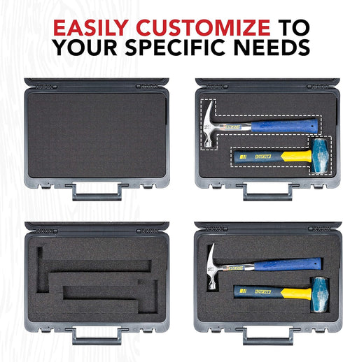 17 12 3 True Position Tools - Universal Hard Carrying Case with Premium Kaizen Pick and Pluck Foam - Protects