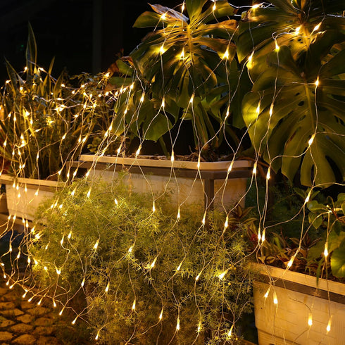 12FT 5FT 360 8 Joomer Christmas Net Lights - x LED Plug-in Mesh Lights, Waterproof with Modes, Timer, Connectable