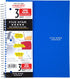 Five Star Spiral Notebooks, 3 Subject, Wide Ruled Paper, 150 Sheets, 10-1/2" x 8", Black, Blue, 2 Pack (73033)