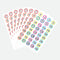 Number Labels Stickers - 1 Inch Round 1-40 Polka Dot 520 Pcs Colorful Labels for Office and Classroom