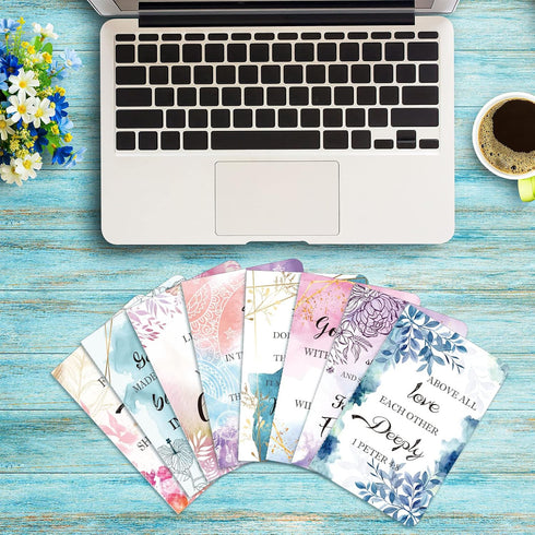 Flower Daily Prayer Faith Journals – Rustic Floral Patterned Notebooks, Inspirational Quotes, 4.9 x 3.1 Inch