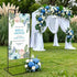50/68 4 Garvee Wedding Welcome Sign Stand, in Adjustable Metal Wedding Sigh Holder with Faux Leather Straps, Hanging
