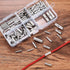 120 Pcs Non Insulated Butt Connectors, 22-16 Gauge Electrical Wire Seamless Crimp Ferrule Terminals Connectors