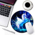 Round Unicorn Mouse Pad - Small Non-Slip Rubber Computer Mousepad with Personalized Custom Design