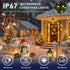400LEDs 131FT IP67 8 Outdoor Christmas Lights, Christmas Tree String Lights, Waterproof Modes Warm White Holiday Lights