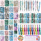 Pasimy 218 Pcs Inspirational Stationery Gifts, Motivational Mini Notepad, Pen, Quote Bookmarks for School Office