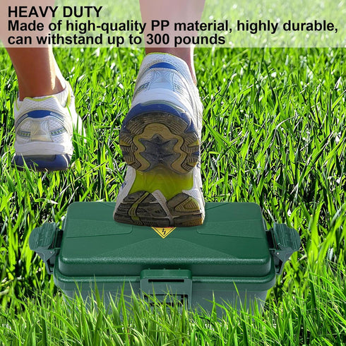 Outdoor Electrical Box Waterproof IP54-rated, Black Outdoor Extension Cord Cover Box (7.6 x 3.9 x 3.3 inch)