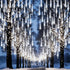 12 inch 8 192LED Aukora Christmas Lights Outdoor Meteor Shower Falling Rain Lights Tubes Snowfall Cascading Icicle