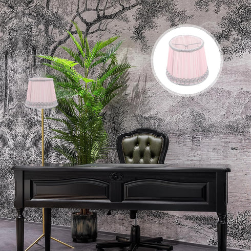 Fabric Lampshade Accessory Light Cover Replacement for Indoor Decor Elegant Pleated Design Easy to Install Structure