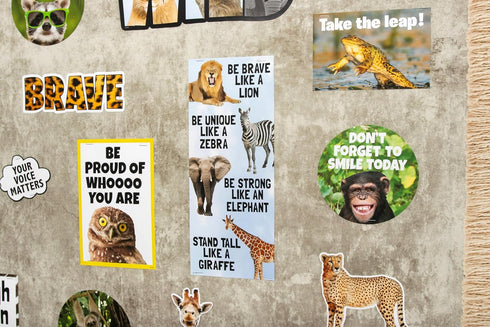 Teacher Created Resources Go Wild Animals Mini Bulletin Board