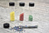 SE Glass Vials, Pack of 144 Leak-Resistant Vials, 2-3/8" x 5/8" Diameter, Clear Glass, Black Plastic Screw Caps, 7 mL