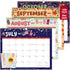 Decorably Wall Calendar Landscape - 18 Months Academic 2024 Calendar, July 2024 to Dec 2025, 14.5x11.5 inch