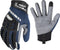 AWP Pro Protect Work Gloves for Men and Women, Large Blue, Full Back-Of-Hand TPR Impact Protection
