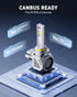 9006 Bulbs, 1000% 3 20 99% Pack 2 AUXITO LED Brighter, Min Quick Install,Non-Polarity Plug and Play, Years Lifespan, No