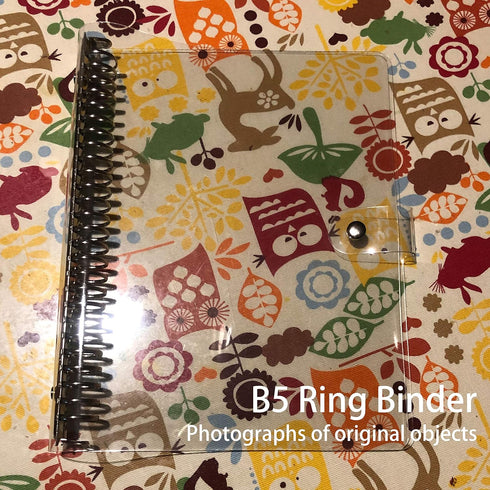 B5 Ring Binder, 26 Rings Loose-Leaf Binder, B5 Folder for Filler Paper, Soft, Transparent
