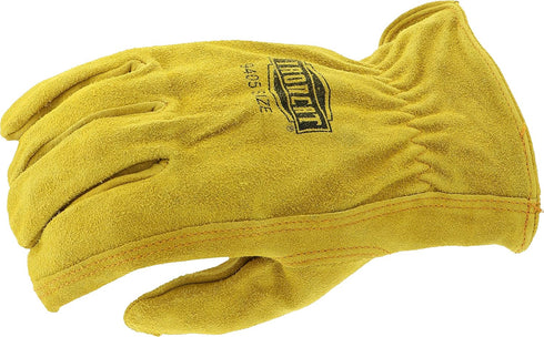 IRONCAT 9405 Grain Split Driver Glove, Large, Split Cowhide Leather, 1 Pair, Elastic Wrist