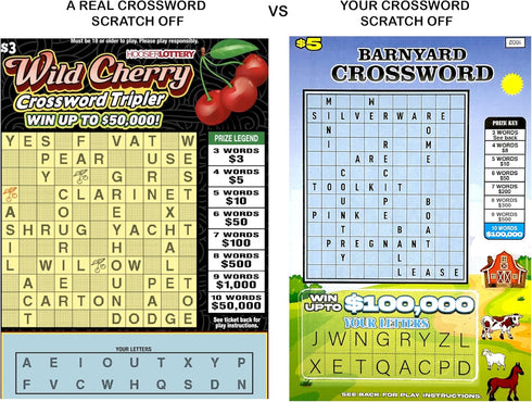8 Easter & Spring Themed Pregnancy Announcement Fake Lottery Scratch Off Tickets, Great Idea for Pregnancy Reveal