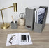 Bigso Box of Sweden Estelle Canvas Fiberboard Magazine Storage Box, Gray, 12.6" x 4.5" x 9.8"